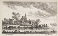 KG 05175
<br/>
Klooster aan een rivier
<br/>
<em>Visscher, Jan de (ca. 1636-na 1692)</em>